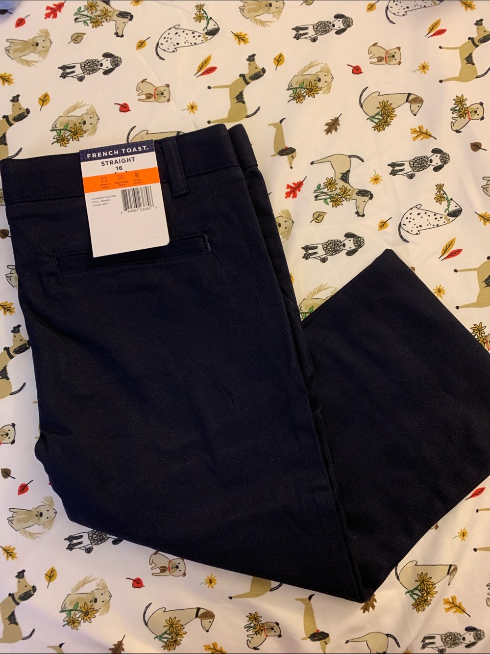 French Toast Navy G Straight Leg Pants